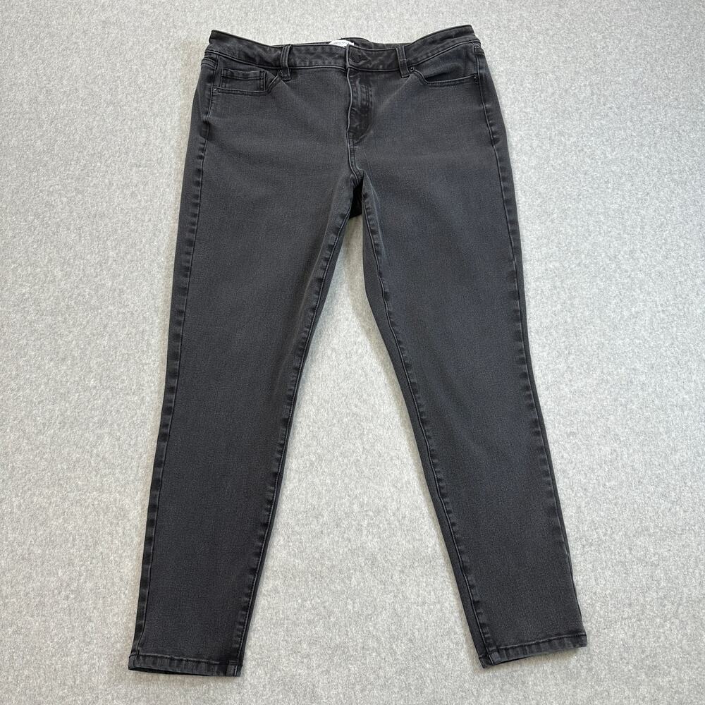 Lane Bryant Jeans Womens Size 16L Black High Rise Ultimate Stretch Skinny Curvy